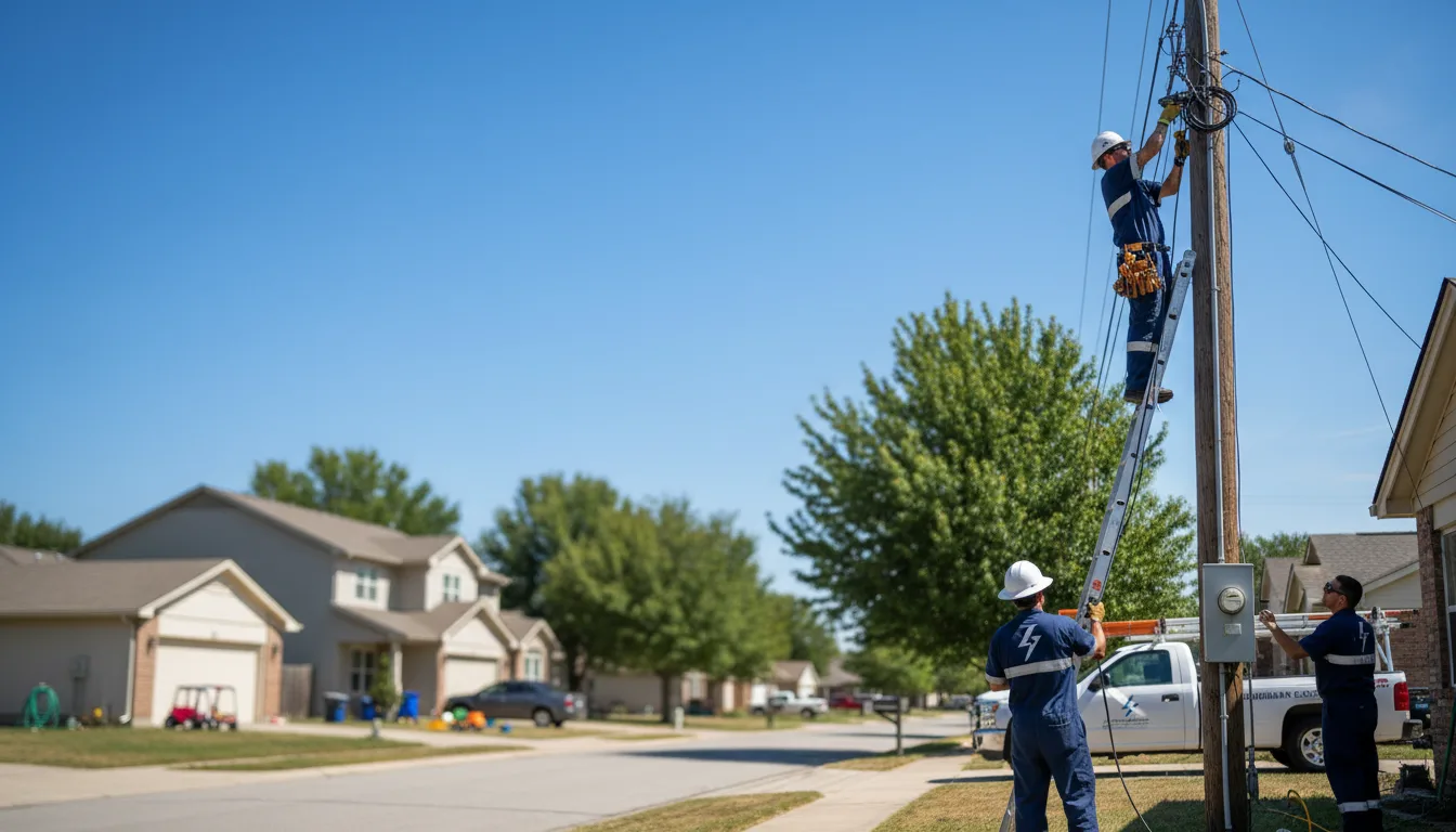 Residential electrician providing installation services in Cottonton, AL